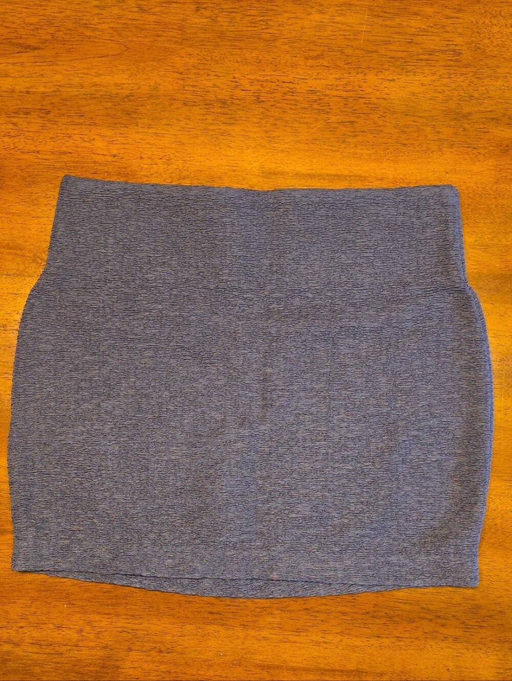 BCBGeneration Heathered Blue Stretch Knit Mini Skirt